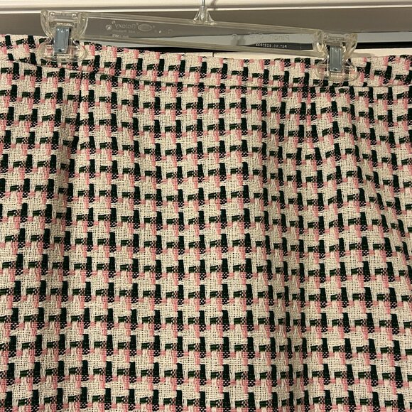 NWT BODEN Sz 16R (US 12R) Multi Color Woven Plaid Fully Lined Pencil Skirt - Picture 2 of 7